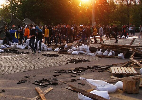 Tábory protimajdanských aktivistov sa ni?ia na poli Kulikovo v Odese – Sputnik International