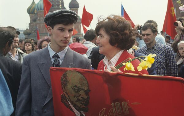 Prvomájová demonštrácia a zhromaždenie priaznivcov hnutia „Laborské Rusko“ na ?ervenom námestí. Prvomájová demonštrácia a zhromaždenie priaznivcov hnutia „Laborské Rusko“ na ?ervenom námestí. - Sputnik International