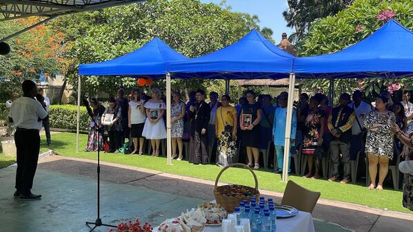 Miestni obyvatelia sa zú?ast?ujú na špeciálnej spomienkovej akcii v Afrike.  - Sputnik International