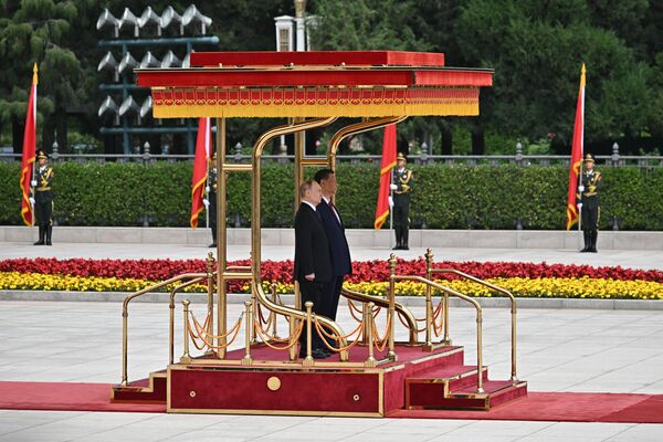 Uvítací ceremoniál v Pekingu.  - Sputnik International