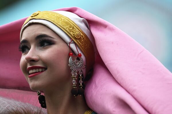 Závere?ný ceremoniál hier BRICS v Mirnom, v mestskej ?asti Privolžskij v Kazani.  - Sputnik International