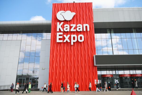 Medzinárodné výstavné centrum Kazan Expo sa pripravuje na usporiadanie fóra. Medzinárodné výstavné centrum Kazan Expo sa pripravuje na usporiadanie fóra. - Sputnik International
