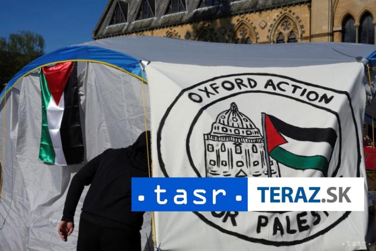 Na propalestínskej demonštrácii na Oxforde polícia zadržala 16 ľudí