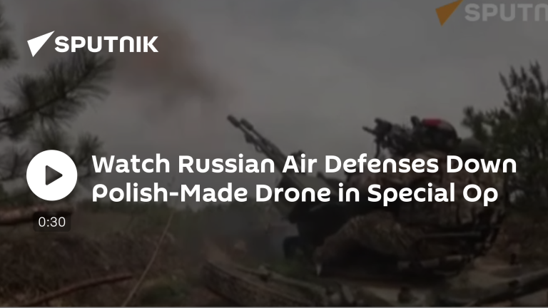 Pozrite si, ako ruská protivzdušná obrana zostrelila dron poľskej výroby v špeciálnej op