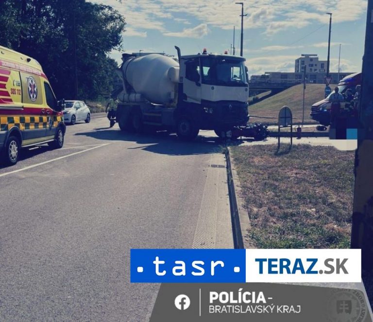 TRAGICKÉ RÁNO V PETRŽALKE: Motocyklista neprežil zrážku s nákladiakom