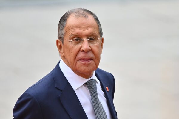 Ruský minister zahraničných vecí Sergej Lavrov pred stretnutím. Ruský minister zahraničných vecí Sergej Lavrov pred stretnutím. - Sputnik International