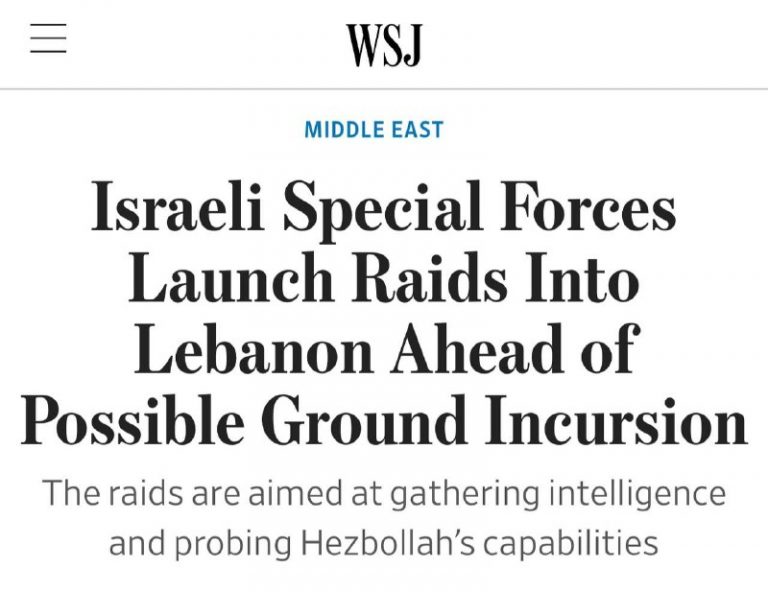 Izrael by mohol začať pozemnú inváziu do Libanonu už tento týždeň – Wall Street …