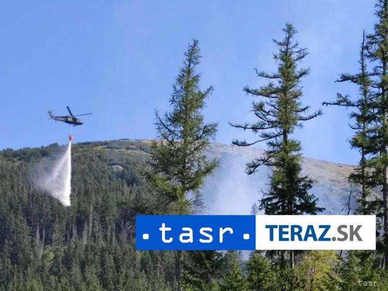 Požiar lesa nad obcou Pohorelá spôsobil úder blesku