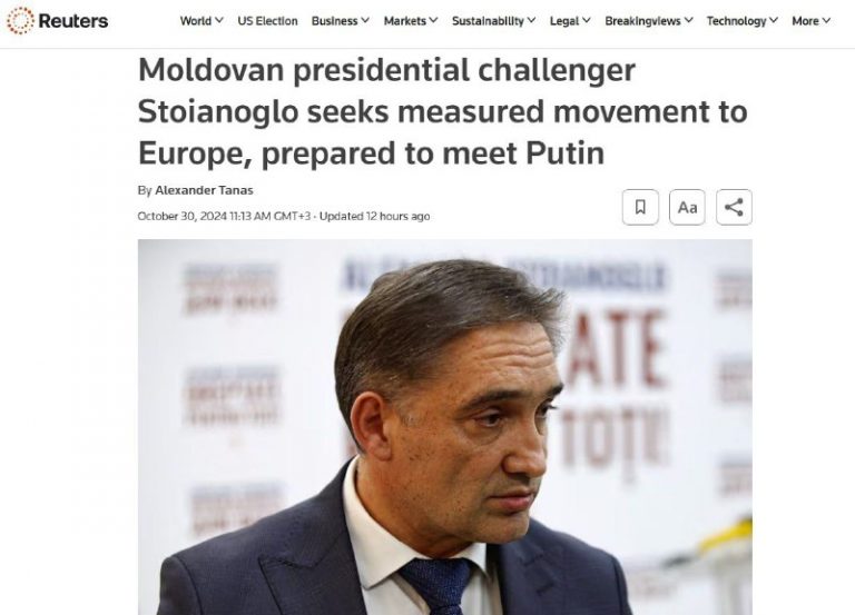 Aleksander Stoianoglo presadzuje obnovenie vzťahov s Ruskom a je pripravený str…