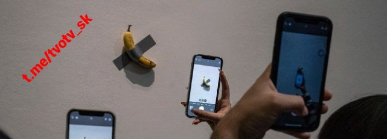 Banán prilepený na stenu lepiacou páskou bol ocenený na 1,5 milióna dolárov. Ide…