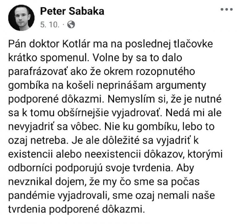 „…..Dôkazov bolo a je obrovské množstvo. Všetky vo forme štúdií uverejnené v …