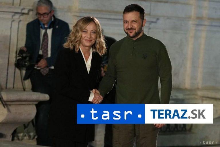 Prezident Zelenskyj sa stretol s talianskou premiérkou Meloniovou