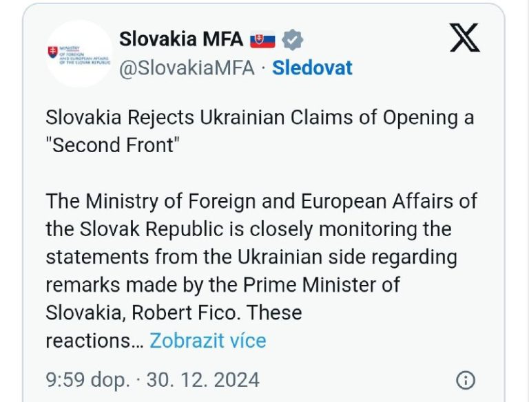 Ministerstvo zahraničných vecí v stanovisku odmieta tvrdenie o otváraní druhého…