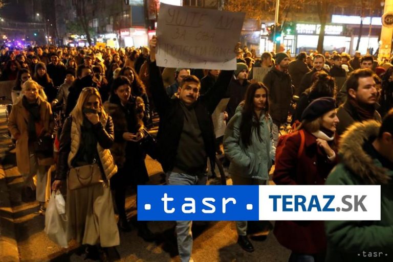 Stovky ľudí demonštrovali v Skopje za zlepšenie kvality ovzdušia