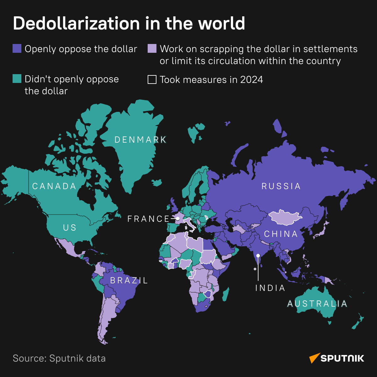 Dedolarizácia vo svete - Sputnik International
