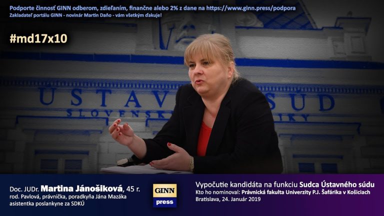 Aj Martina Jánošikova, celoživotná pravá ruka Jána Mazáka, tiež kandidovala na s…