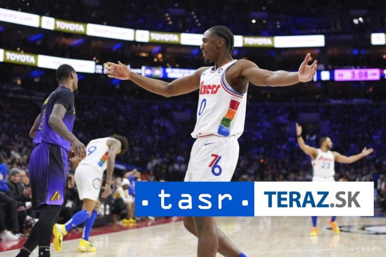 Philadelphia zastavila víťazné ťaženie Lakers, Maxey s 43 bodmi