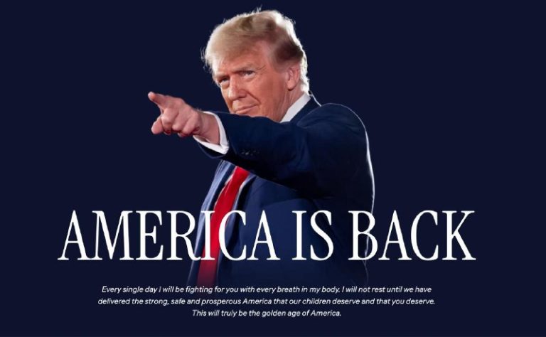 Webová stránka Bieleho domu bola aktualizovaná. Trump sľúbil „zlatý vek Ameriky…