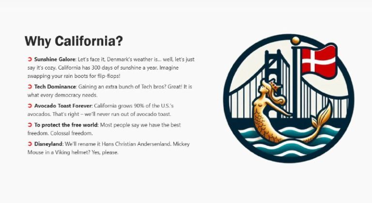Dánsko ponúka odkúpenie Kalifornie od USA za bilión dolárovTakéto obchodné návr…