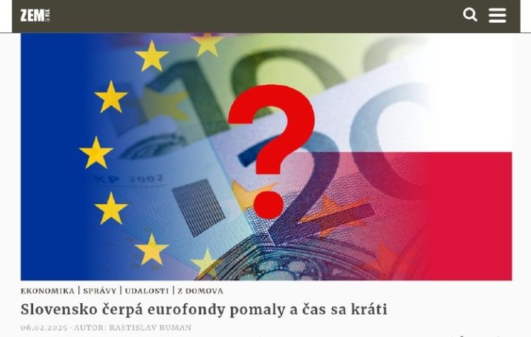 Slovensko čerpá eurofondy pomaly. Z takmer 13 miliárd eur sme zatiaľ vyčerpali l…