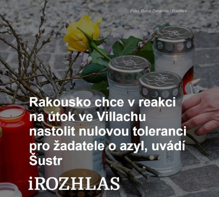 Sýrčan, ktorý v sobotu v rakúskom  Villachu ubodal chlapca a päť ďalších ľudí z…