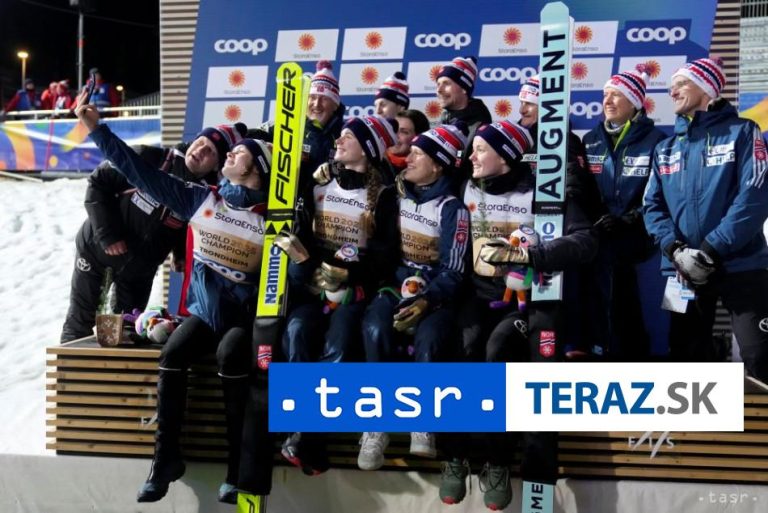 Nórske skokanky na lyžiach triumfovali na strednom mostíku