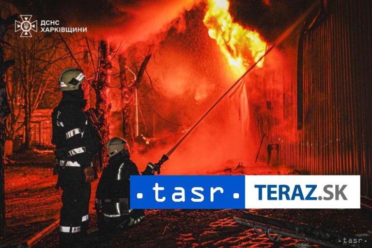 Rusko už druhú noc po sebe útočilo na Charkov, hlásia zranených