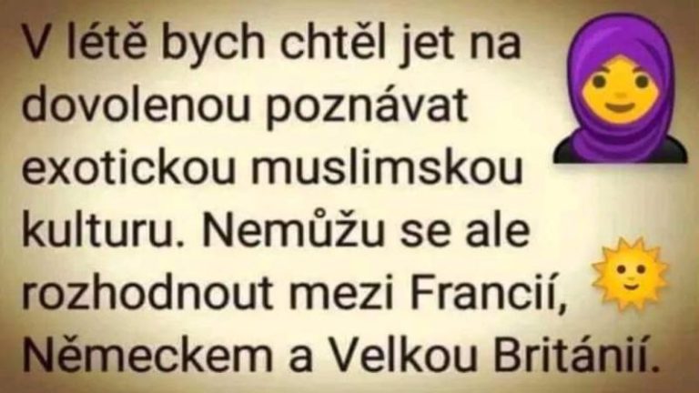 Výstižné, ale aj Nórsko, Švédko a Dánskomajú moslimov veľa, veľa Pozvite priateľ…