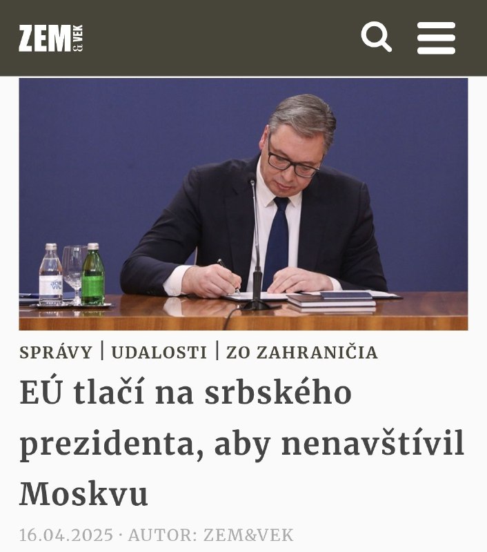 Členské štáty EÚ pohrozili, že zmaria snahu Srbska vstúpiť do bloku, ak sa prezi…