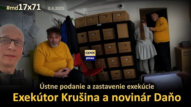 Exekútor Peter Krušina si musel pozrieť zákon, aby vedel čo robiť, keď som priši…