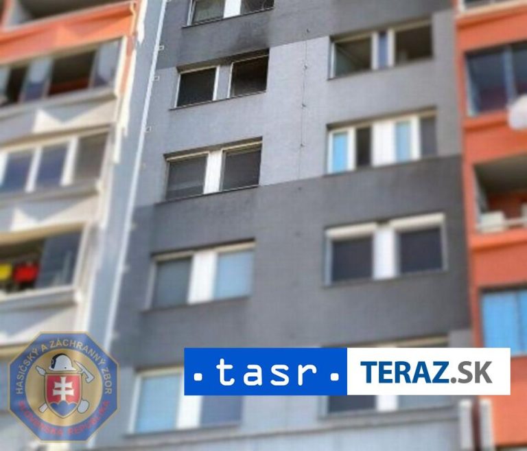 POŽIAR BYTU V PETRŽALKE: Ľudí museli evakuovať