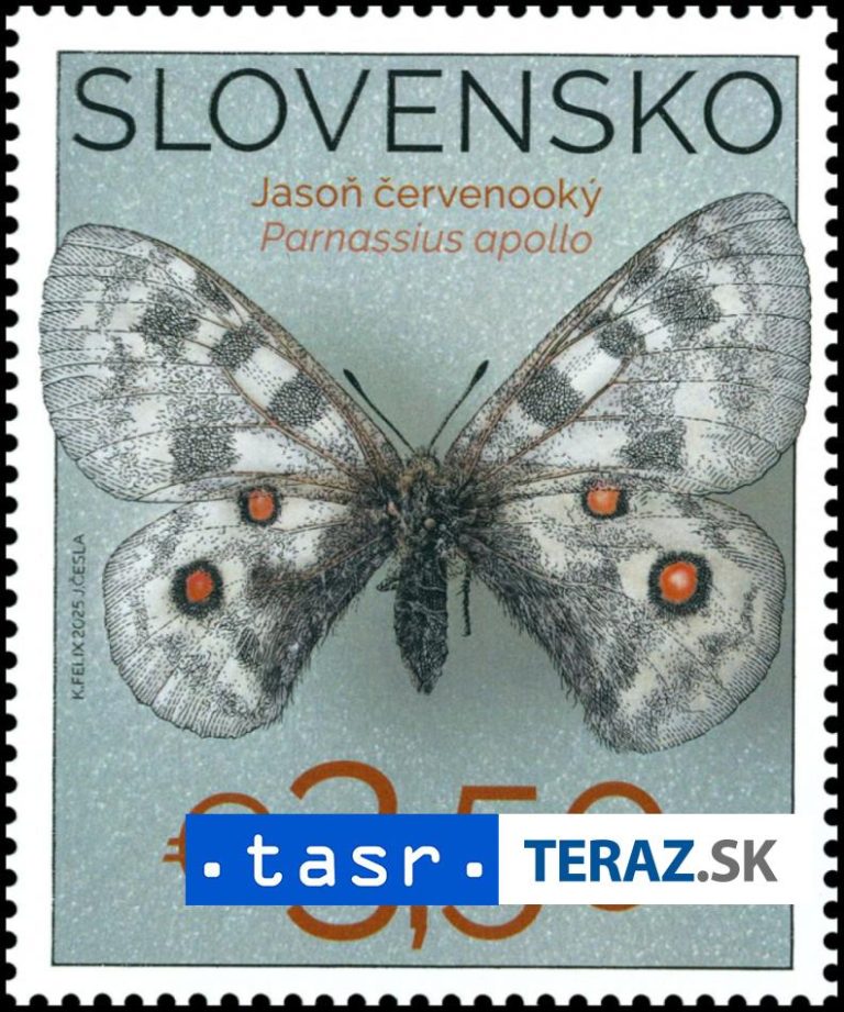 Slovenská pošta vydá známku k zbierke motýľov Stredoslovenského múzea