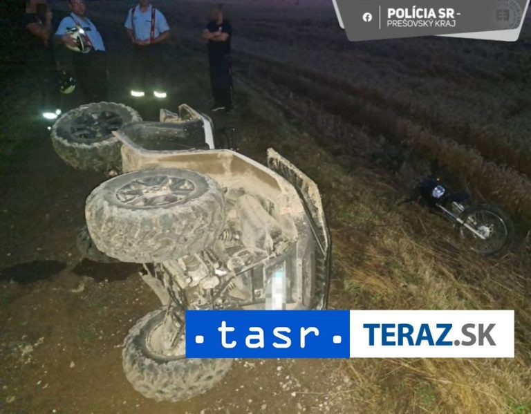 Po zrážke štvorkolky s motocyklistom prišiel o život muž