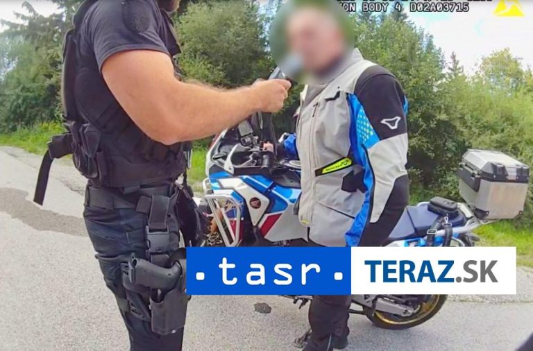 Motocyklista na Orave nafúkal viac ako dve promile alkoholu