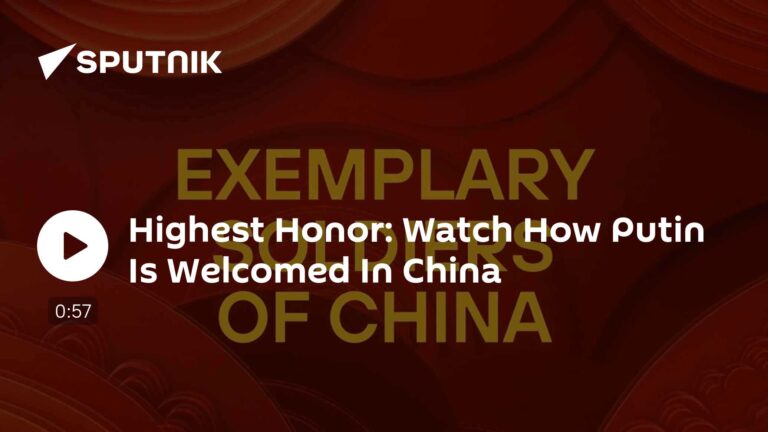 Najvyššia česť: Sledujte, ako je Putin vítaný v Číne