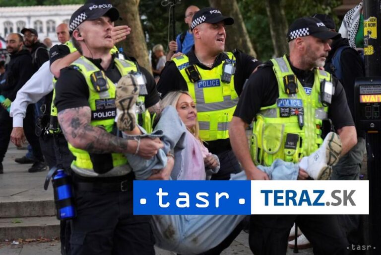 Britská polícia na proteste Palestine Action zadržala 425 ľudí