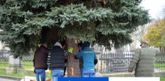 Dominantu vianočnej výzdoby v Poprade opäť priviezol vrtuľník