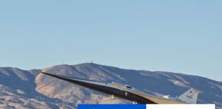 Nad kalifornskou púšťou otestovali nadzvukové lietadlo NASA X-59