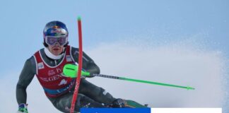 Po 1. kole slalomu v Levi je na čele Braathen o 41 stotín pred Noelom