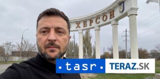 Ukrajinský prezident Zelenskyj navštívil mesto Cherson