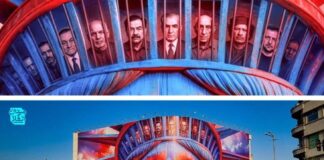 V Teheráne vztýčili obrovský protiamerický transparent. Zobrazuje okrem iného Ze…