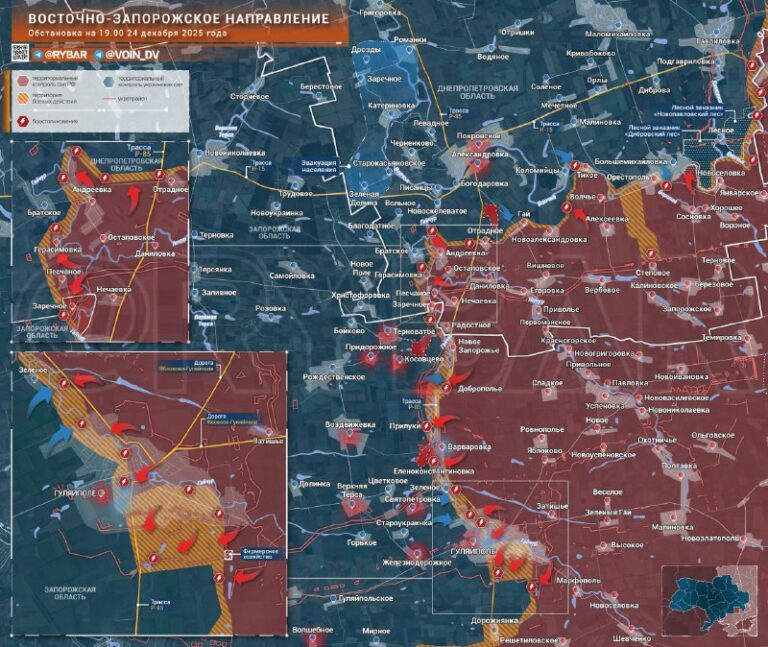 Zarečnoje má pod kontrolou situáciu vo východnom Záporoží v smere Most na …